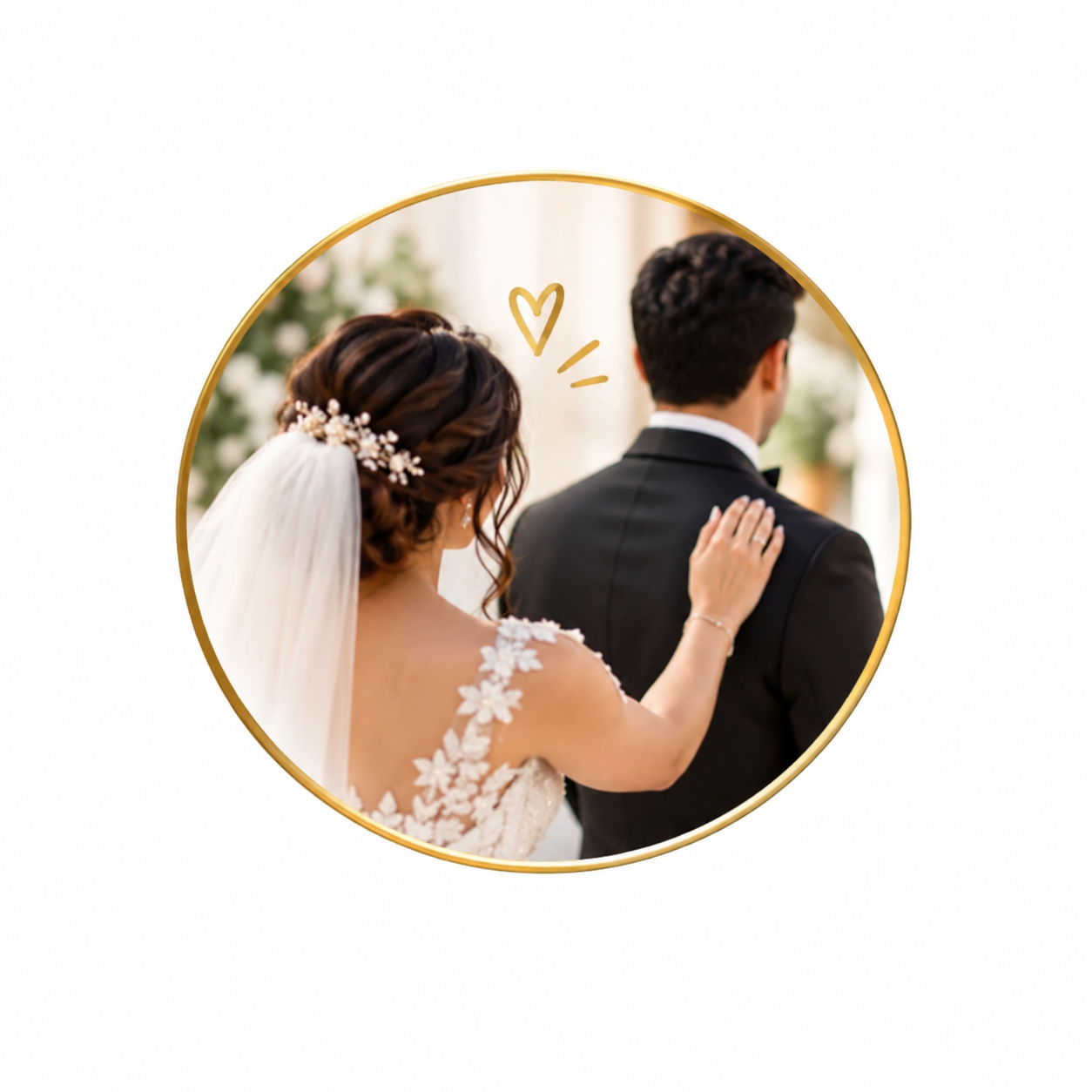 The First Look" — Candid Wedding Reveal Portrait Prompt
